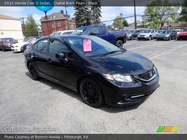 2013 Honda Civic Si Sedan in Crystal Black Pearl