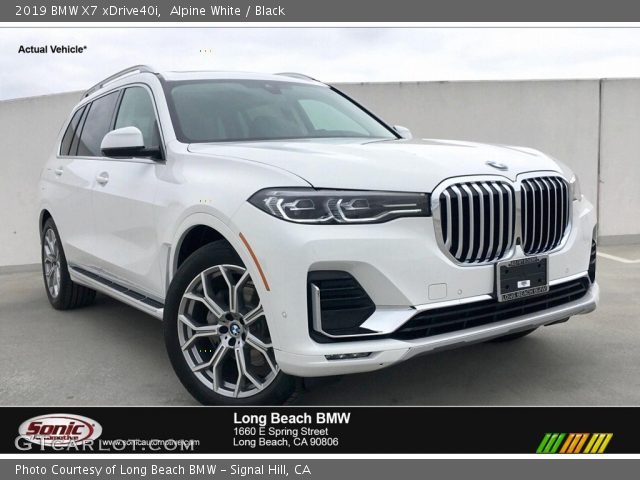 2019 BMW X7 xDrive40i in Alpine White