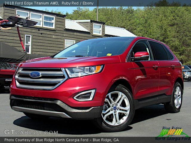 2018 Ford Edge Titanium AWD in Ruby Red
