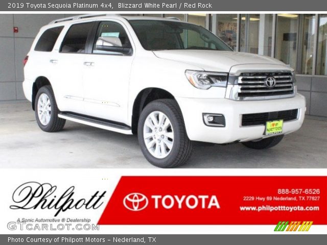 2019 Toyota Sequoia Platinum 4x4 in Blizzard White Pearl