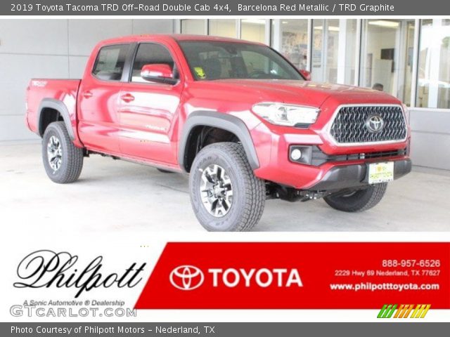2019 Toyota Tacoma TRD Off-Road Double Cab 4x4 in Barcelona Red Metallic