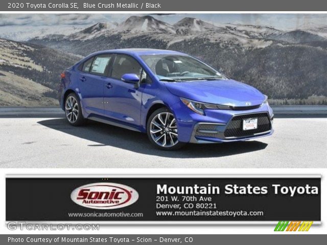 2020 Toyota Corolla SE in Blue Crush Metallic