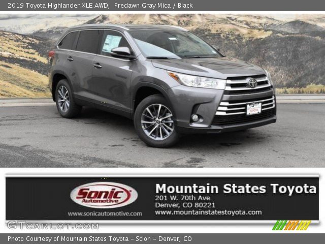 2019 Toyota Highlander XLE AWD in Predawn Gray Mica