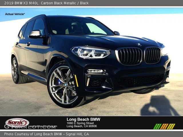 2019 BMW X3 M40i in Carbon Black Metallic