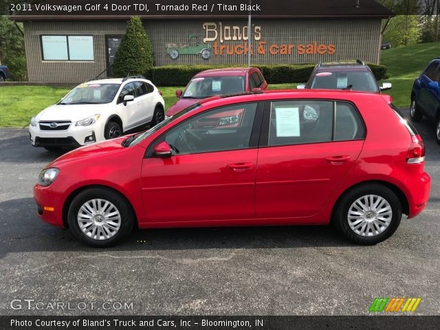 2011 Volkswagen Golf 4 Door TDI in Tornado Red