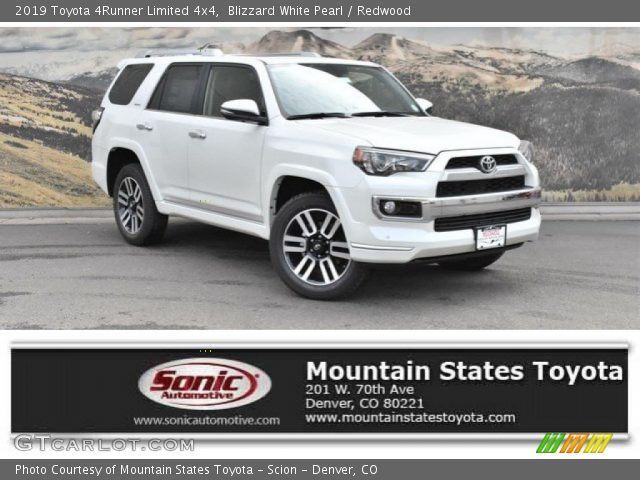 2019 Toyota 4Runner Limited 4x4 in Blizzard White Pearl
