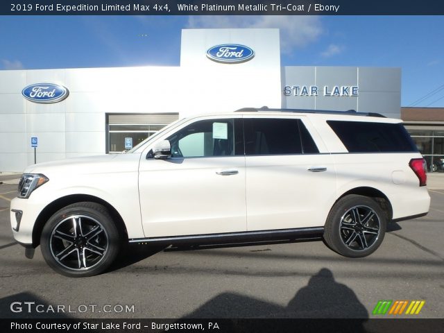 2019 Ford Expedition Limited Max 4x4 in White Platinum Metallic Tri-Coat