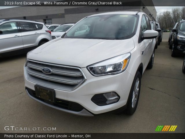 2019 Ford Escape SE in White Platinum