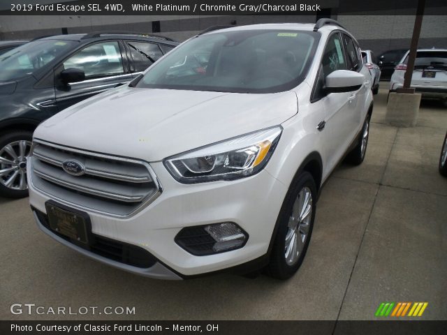 2019 Ford Escape SEL 4WD in White Platinum