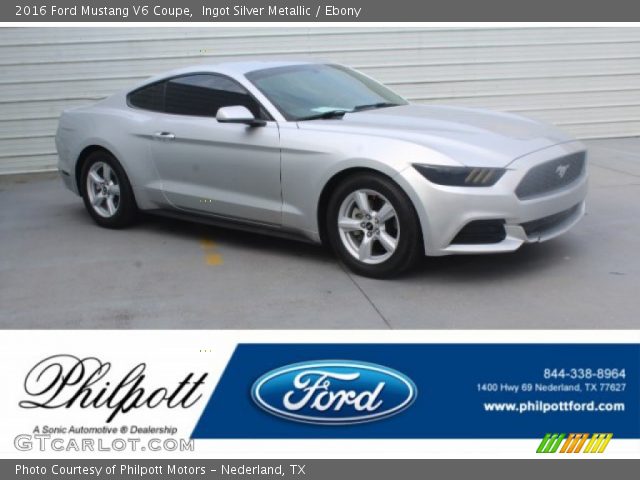 2016 Ford Mustang V6 Coupe in Ingot Silver Metallic