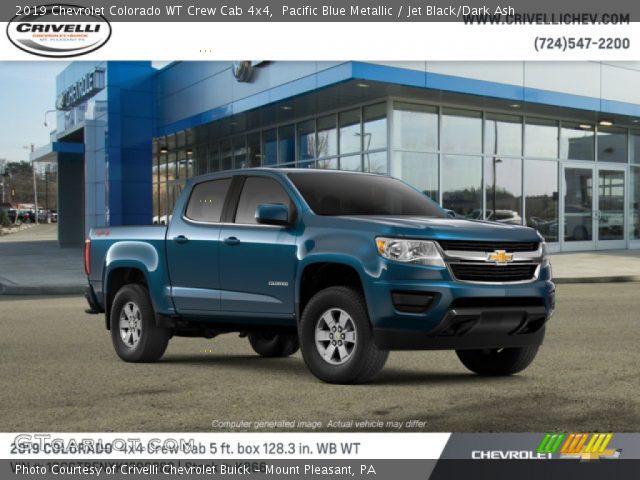 2019 Chevrolet Colorado WT Crew Cab 4x4 in Pacific Blue Metallic