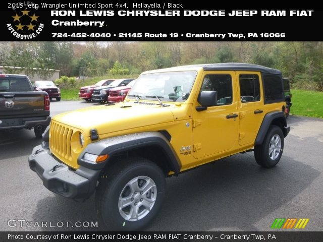 2019 Jeep Wrangler Unlimited Sport 4x4 in Hellayella