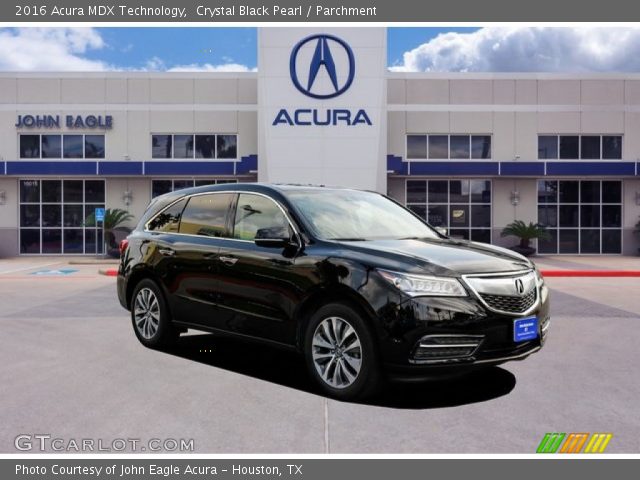 2016 Acura MDX Technology in Crystal Black Pearl