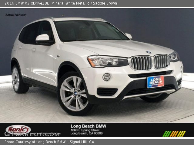 2016 BMW X3 xDrive28i in Mineral White Metallic