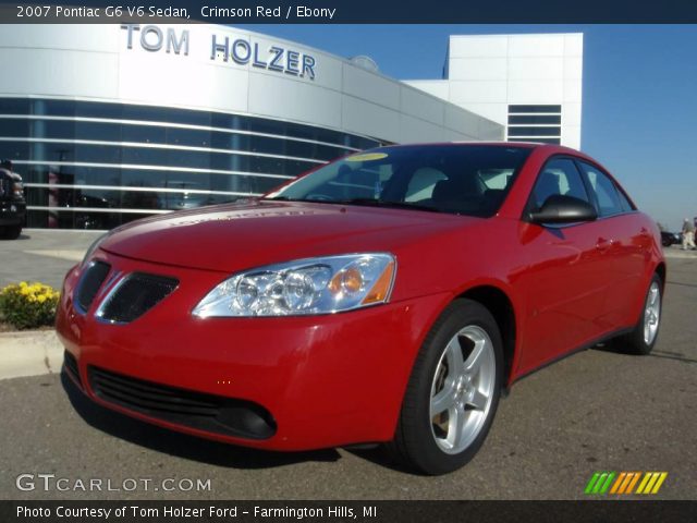 2007 Pontiac G6 V6 Sedan in Crimson Red