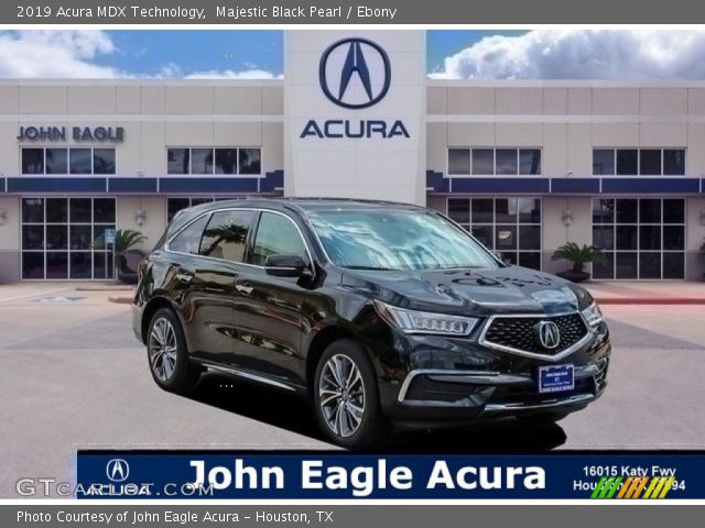 2019 Acura MDX Technology in Majestic Black Pearl