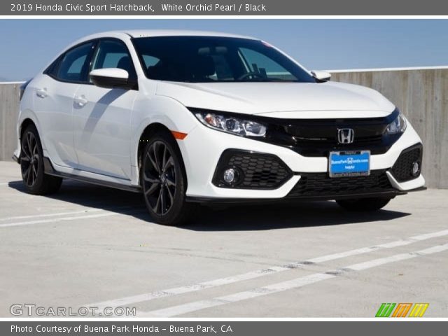2019 Honda Civic Sport Hatchback in White Orchid Pearl