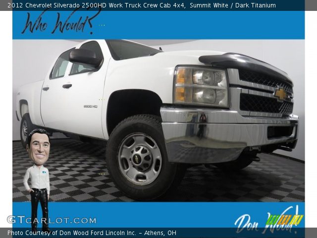2012 Chevrolet Silverado 2500HD Work Truck Crew Cab 4x4 in Summit White
