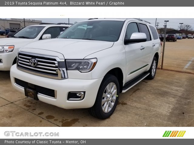 2019 Toyota Sequoia Platinum 4x4 in Blizzard White Pearl