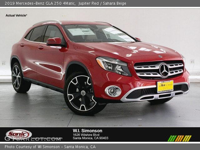 2019 Mercedes-Benz GLA 250 4Matic in Jupiter Red