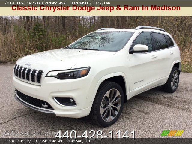 2019 Jeep Cherokee Overland 4x4 in Pearl White