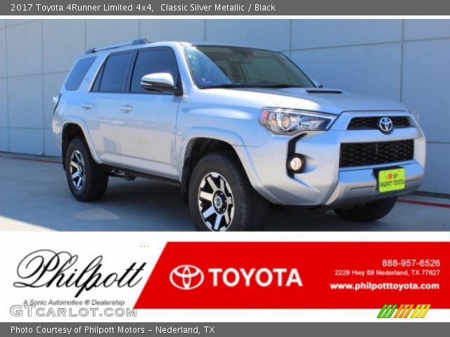 2017 Toyota 4Runner Limited 4x4 in Classic Silver Metallic