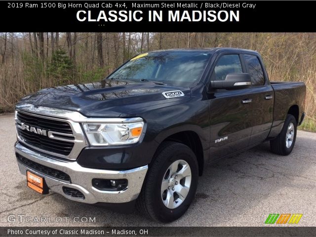 2019 Ram 1500 Big Horn Quad Cab 4x4 in Maximum Steel Metallic