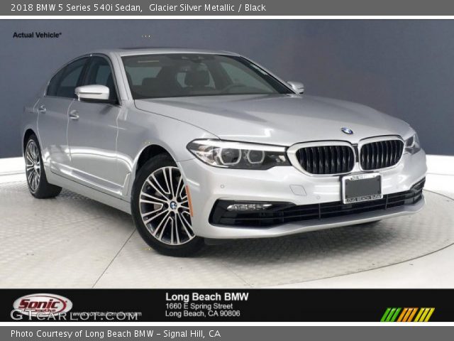 2018 BMW 5 Series 540i Sedan in Glacier Silver Metallic