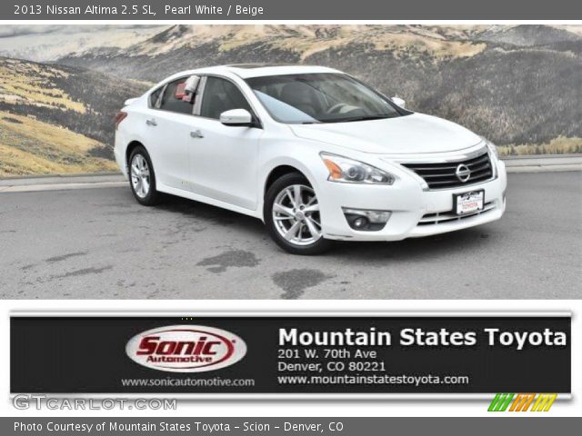 2013 Nissan Altima 2.5 SL in Pearl White