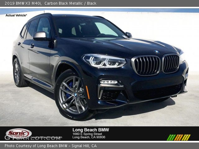 2019 BMW X3 M40i in Carbon Black Metallic