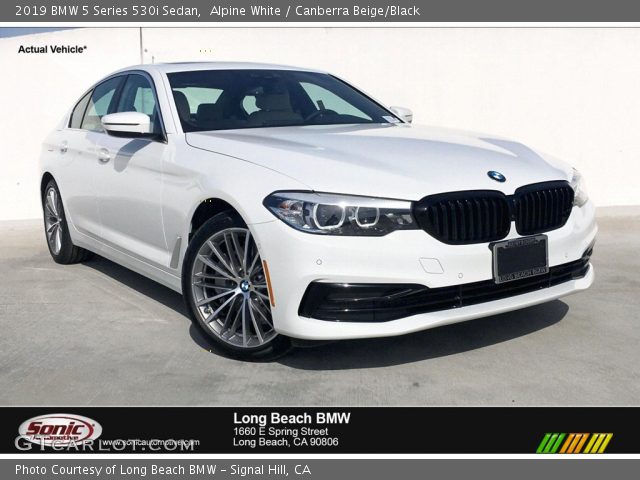 2019 BMW 5 Series 530i Sedan in Alpine White