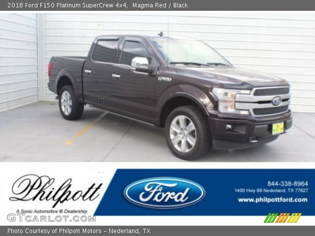 2018 Ford F150 Platinum SuperCrew 4x4 in Magma Red