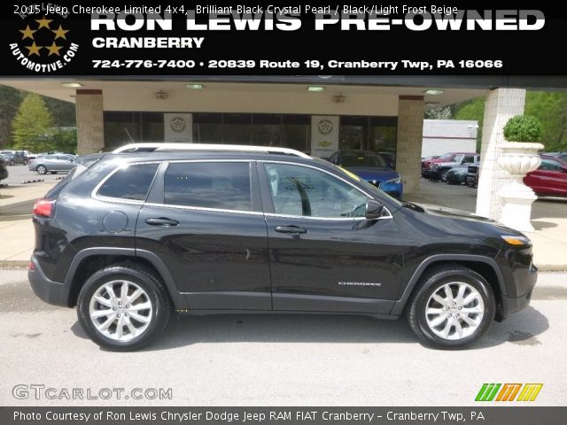 2015 Jeep Cherokee Limited 4x4 in Brilliant Black Crystal Pearl