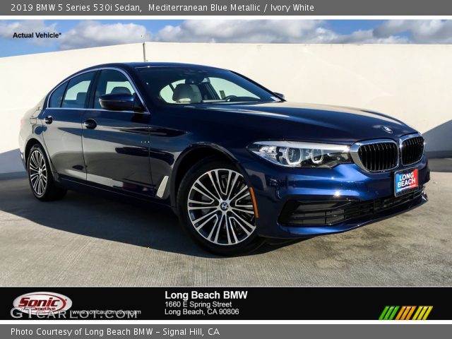 2019 BMW 5 Series 530i Sedan in Mediterranean Blue Metallic