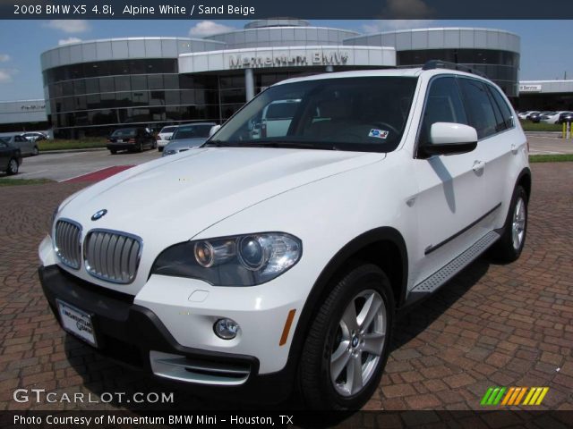 2008 BMW X5 4.8i in Alpine White