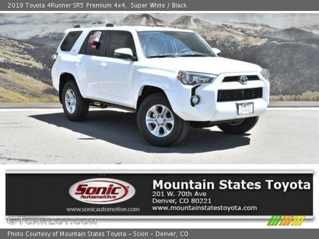 2019 Toyota 4Runner SR5 Premium 4x4 in Super White