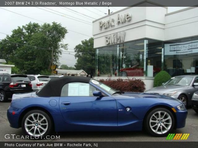 2007 BMW Z4 3.0i Roadster in Montego Blue Metallic