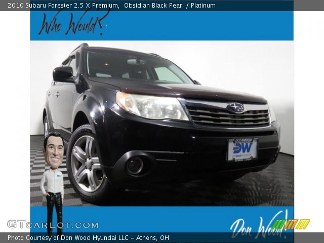 2010 Subaru Forester 2.5 X Premium in Obsidian Black Pearl