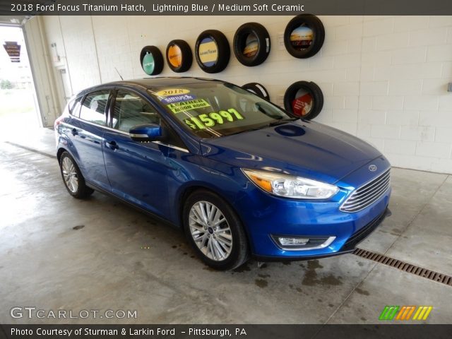 2018 Ford Focus Titanium Hatch in Lightning Blue