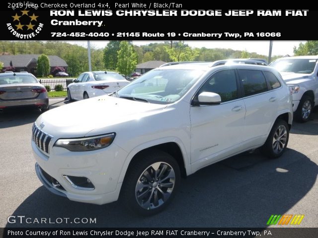 2019 Jeep Cherokee Overland 4x4 in Pearl White