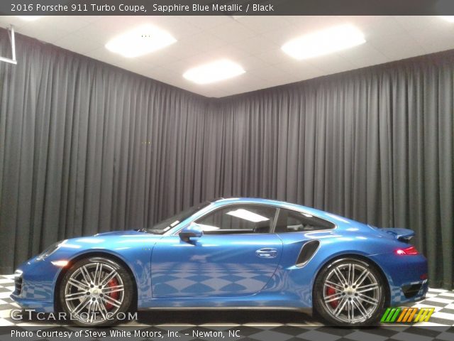 2016 Porsche 911 Turbo Coupe in Sapphire Blue Metallic