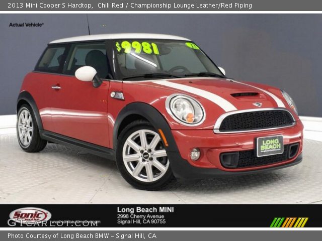 2013 Mini Cooper S Hardtop in Chili Red