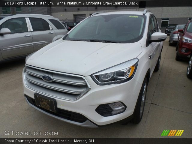 2019 Ford Escape Titanium in White Platinum