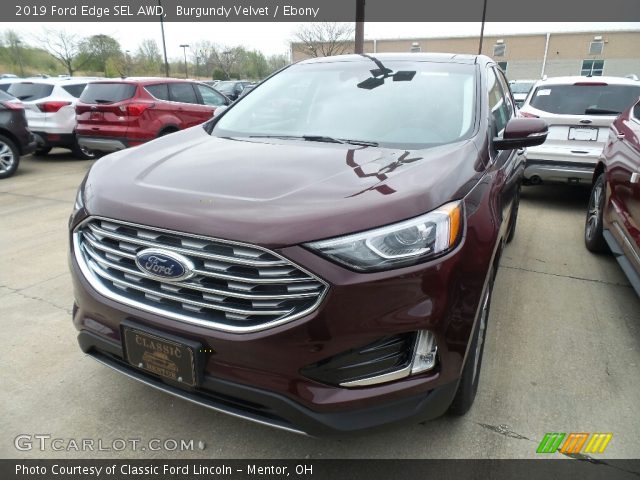 2019 Ford Edge SEL AWD in Burgundy Velvet