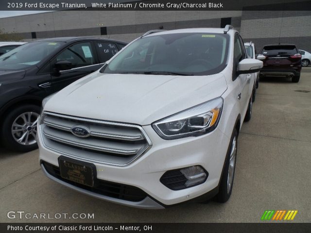 2019 Ford Escape Titanium in White Platinum