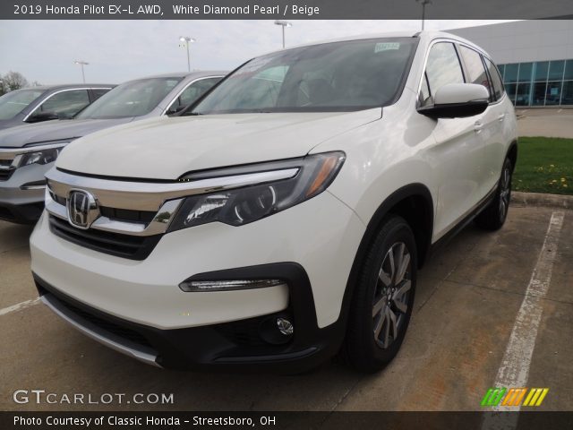 2019 Honda Pilot EX-L AWD in White Diamond Pearl