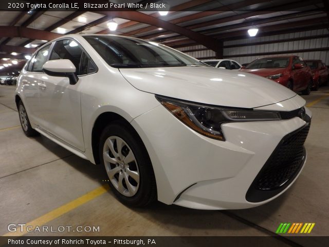 2020 Toyota Corolla LE in Blizzard Pearl White