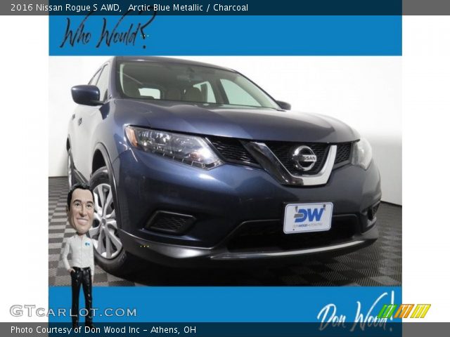 2016 Nissan Rogue S AWD in Arctic Blue Metallic
