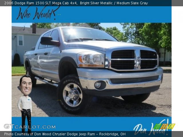 2006 Dodge Ram 1500 SLT Mega Cab 4x4 in Bright Silver Metallic