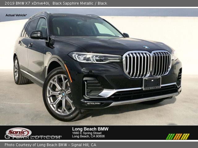 2019 BMW X7 xDrive40i in Black Sapphire Metallic